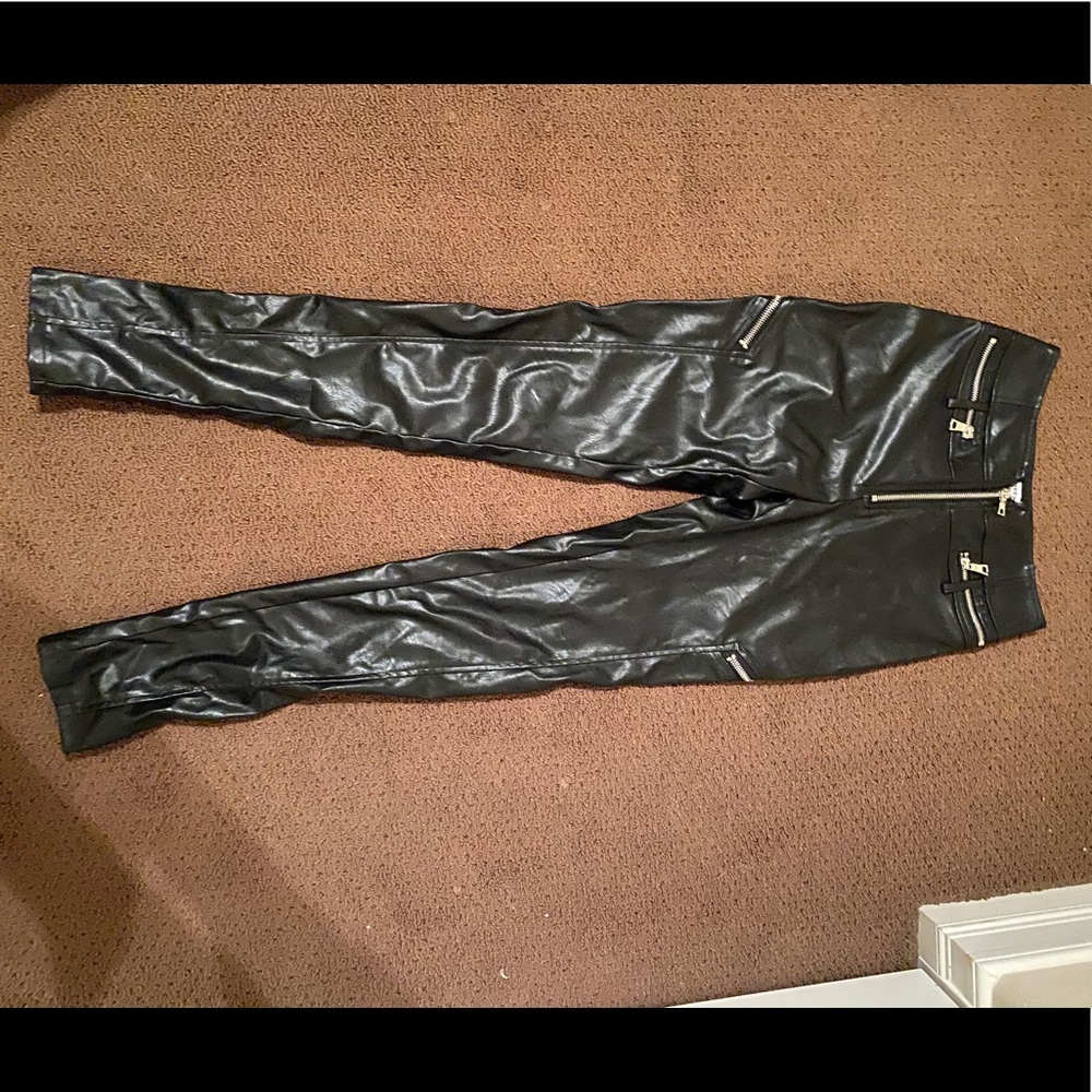 Leather Pants - Tiger Mist
